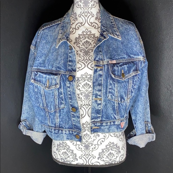 Vintage Guess Jean Jacket Cropped 